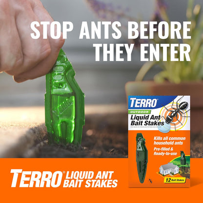 Terro Multi Surface Liquid with Adhesive Strips for Discreet Baiting, Multicolor, t334, Ant Bait