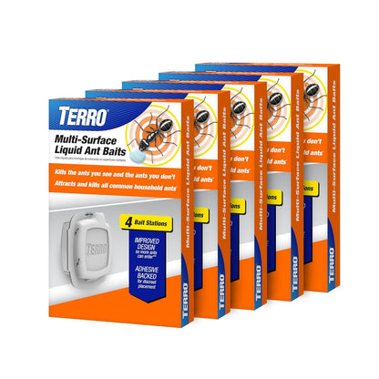 Terro Multi Surface Liquid with Adhesive Strips for Discreet Baiting, Multicolor, t334, Ant Bait