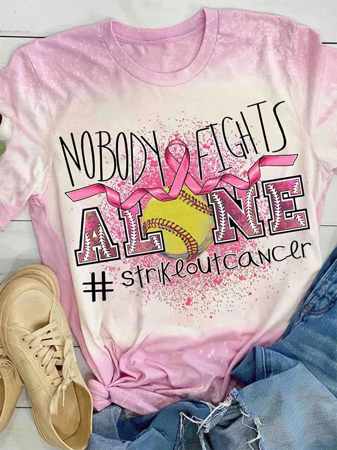 Breast Cancer Women's Printed T-Shirt