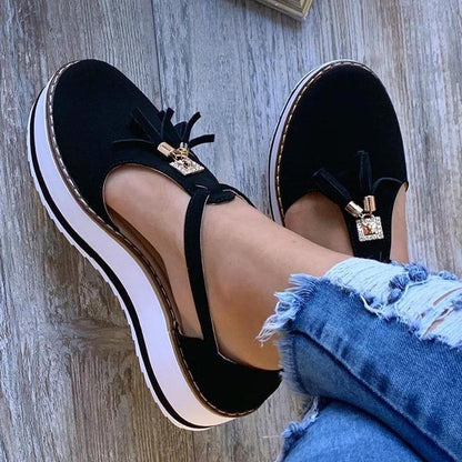Women's Casual Mary Jane Platform Flat Soft footbed Orthopedic Arch-Support Comfort Shoes