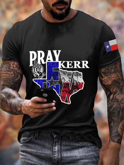 🙏💔Join us in praying for Texas.🙏Men's Texas Strong Print T-Shirt