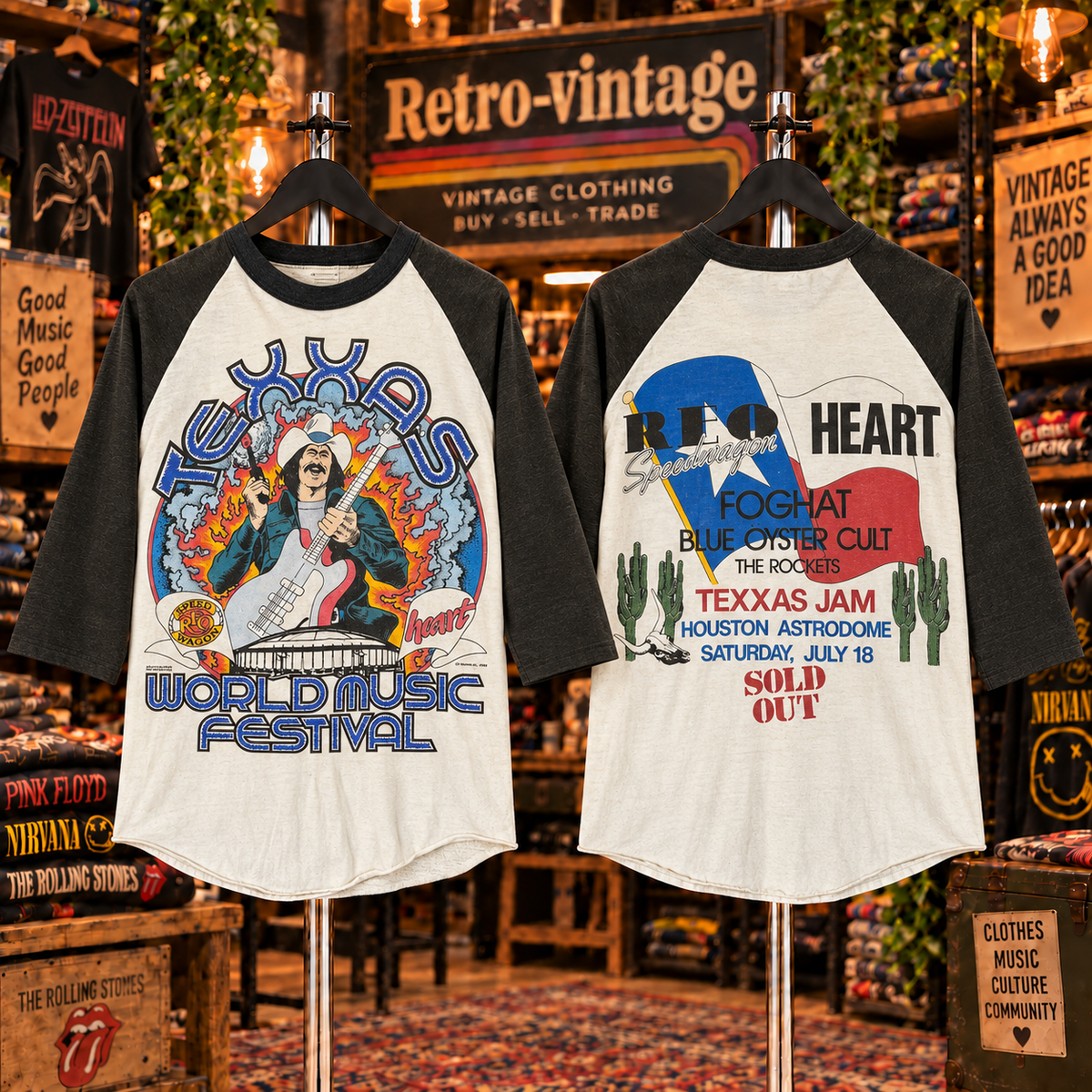 Texas World Music Festival Raglan T-Shirt