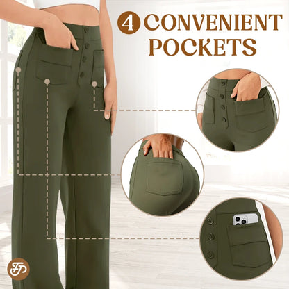 👍Mother's Day Promotion 70% OFF –2025 🌹 Women's Casual High Waist Stretch Pants