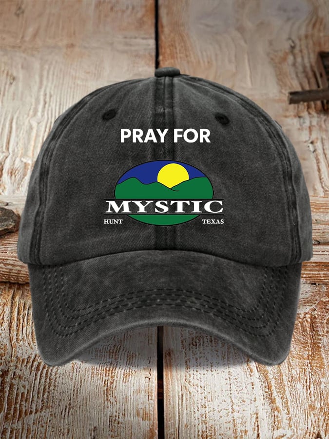 🙏💔Join us in praying for Texas.🙏Retro Texas Strong Pray For Mystic Hunt Texas Print Baseball Cap