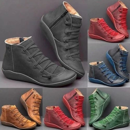 Women's Comfortable leather arch support boots