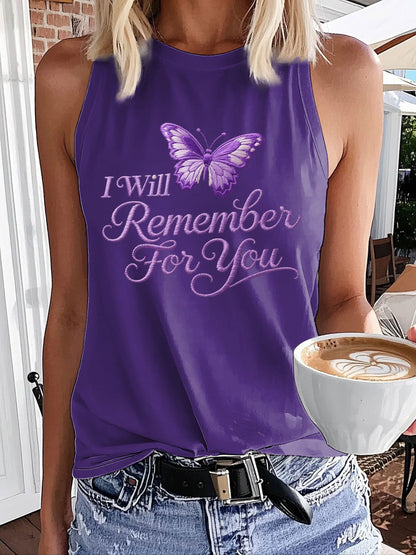 Women's Alzheimer's Knitted Print Vest