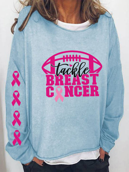 Women's Tackle Breast Cancer Sweatshirt