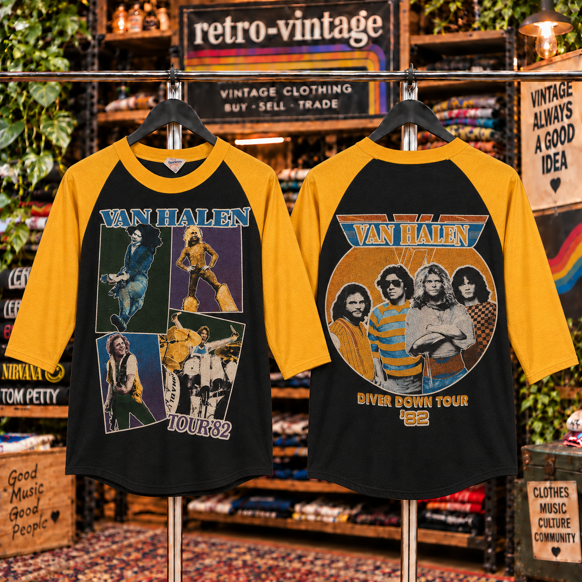 Vintage Van Halen Raglan T-Shirt