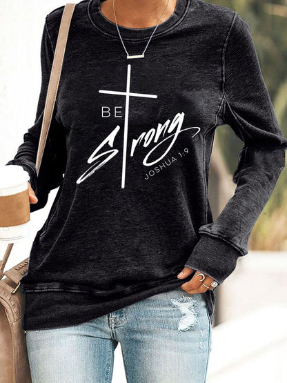 Women's Faith Printed Casual Sweatshirt
