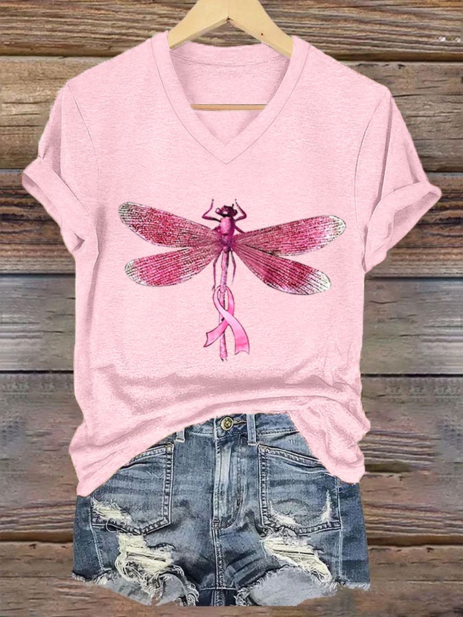 Women's Beat Breast Cancer Print T-Shirt