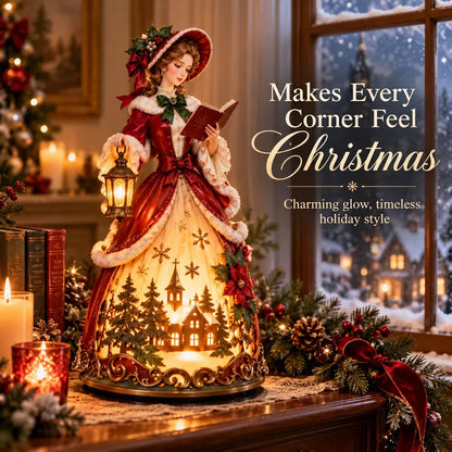 🎄 Victorian Christmas Caroler Lighted Tabletop Lamp