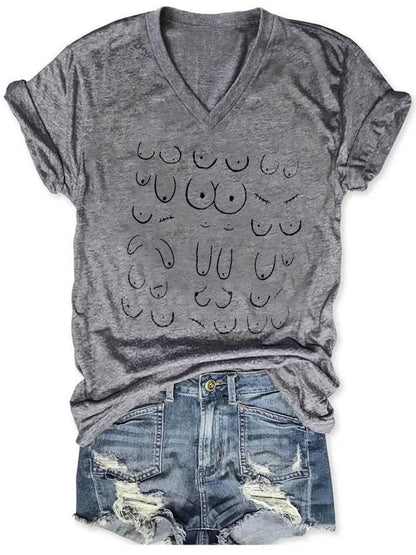 Women's Casual Printed Short Sleeve T-Shirt