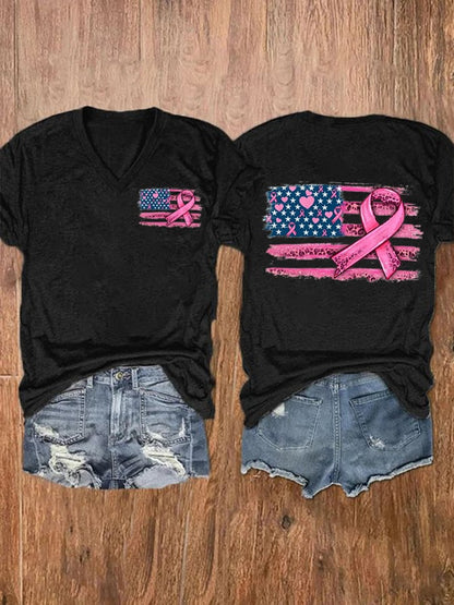 Breast Cancer Women's Printed T-Shirt