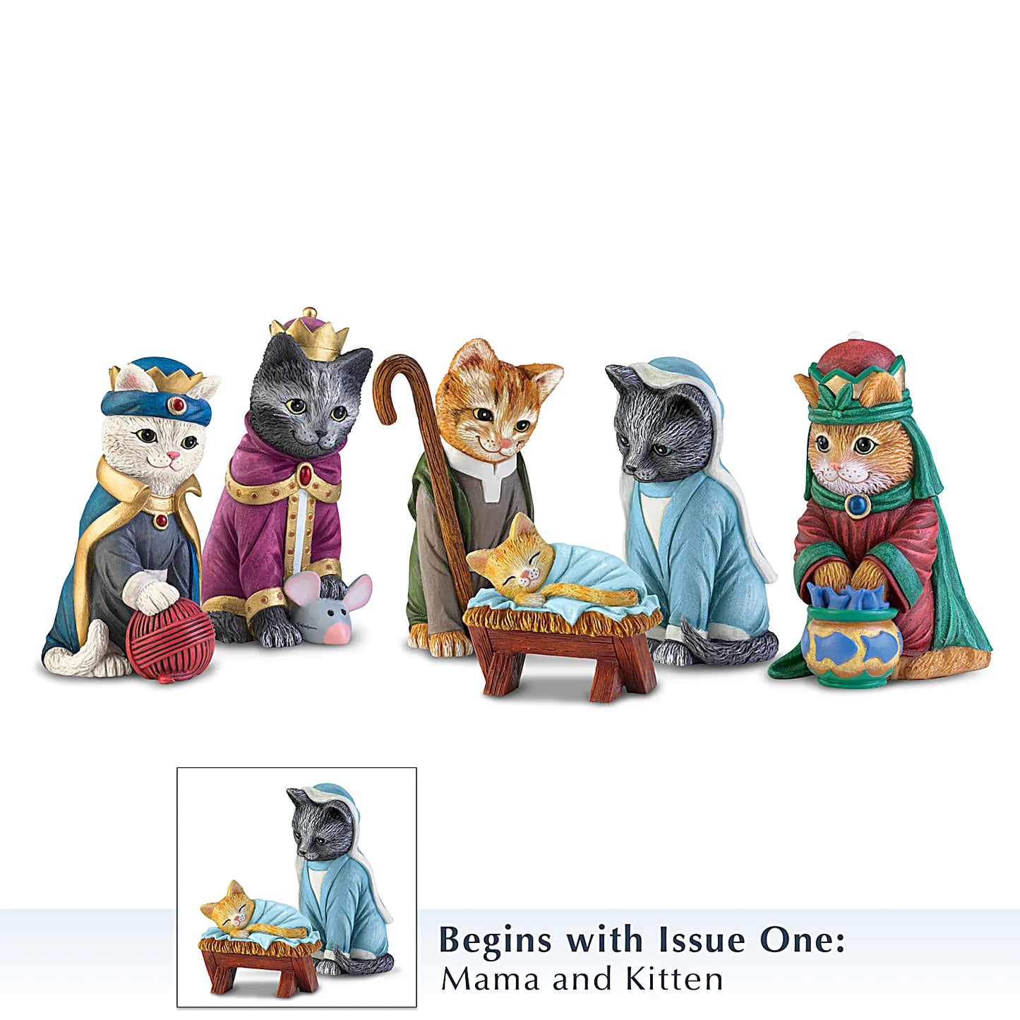 🎉The PURR-fect Christmas Pageant🎁 – Nativity Figurine Collection