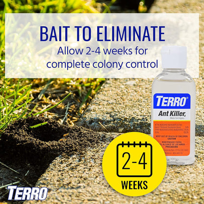 Terro Multi Surface Liquid with Adhesive Strips for Discreet Baiting, Multicolor, t334, Ant Bait