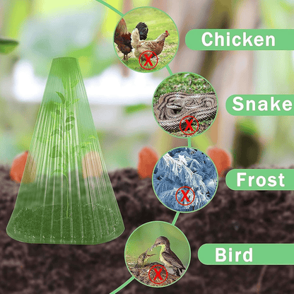 👍Mother's Day Promotion 70% OFF –2025 🌹🌿Gardening Greenhouse Plant Covers 🌱Reusable, light-transmitting and breathable💪Prevent🐛insect🐓Poultry❄Frost🌧Rain🌪Wind