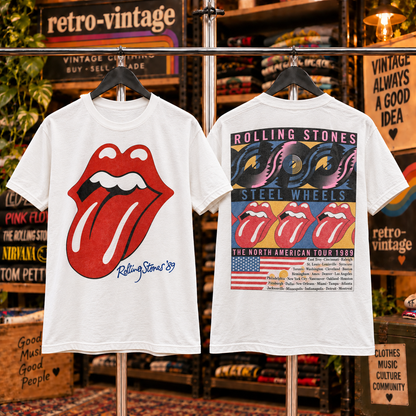 1989 Rolling Stones Steel Wheels T-Shirt