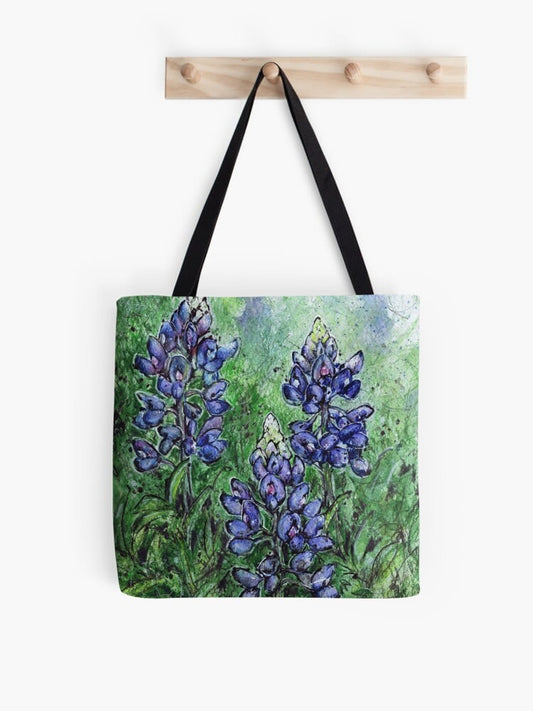 🙏💔Join us in praying for Texas.🙏Retro Texas Bluebonnet Print Canvas Bag