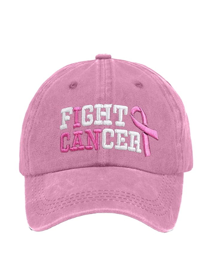 Unisex Breast Cancer Fighter Baseball Cap