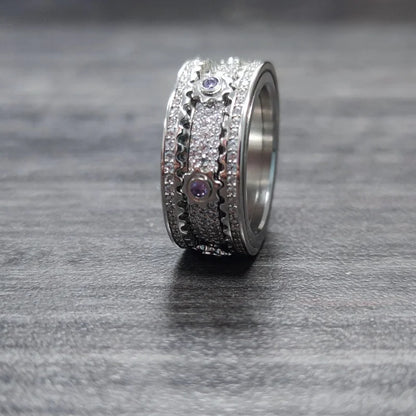 🔥925 Sterling Silver Personalized Stress Reducing Rotatable Gear Ring