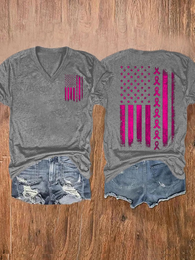Breast Cancer Women's Printed T-Shirt