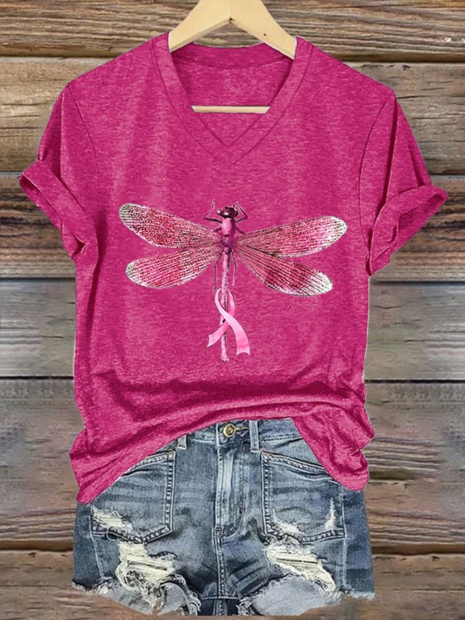 Women's Beat Breast Cancer Print T-Shirt