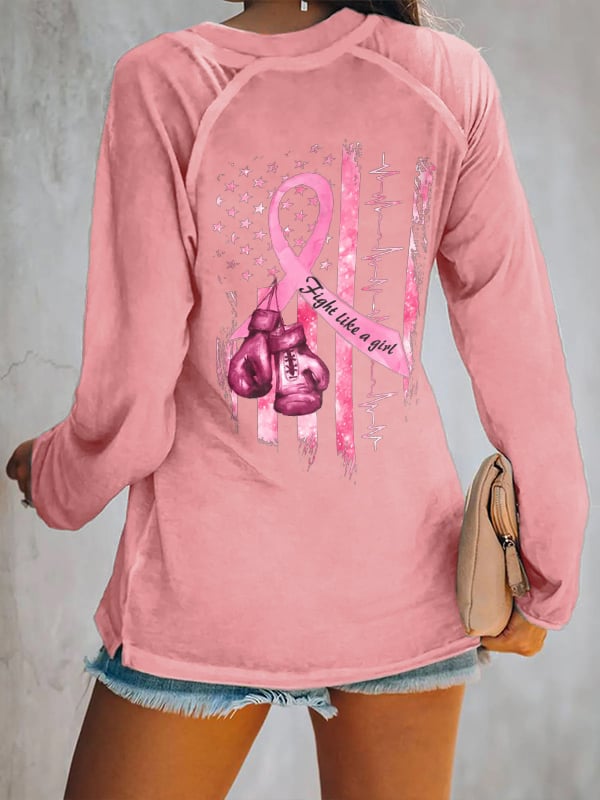Women's Casual Printed Long Sleeve T-Shirt