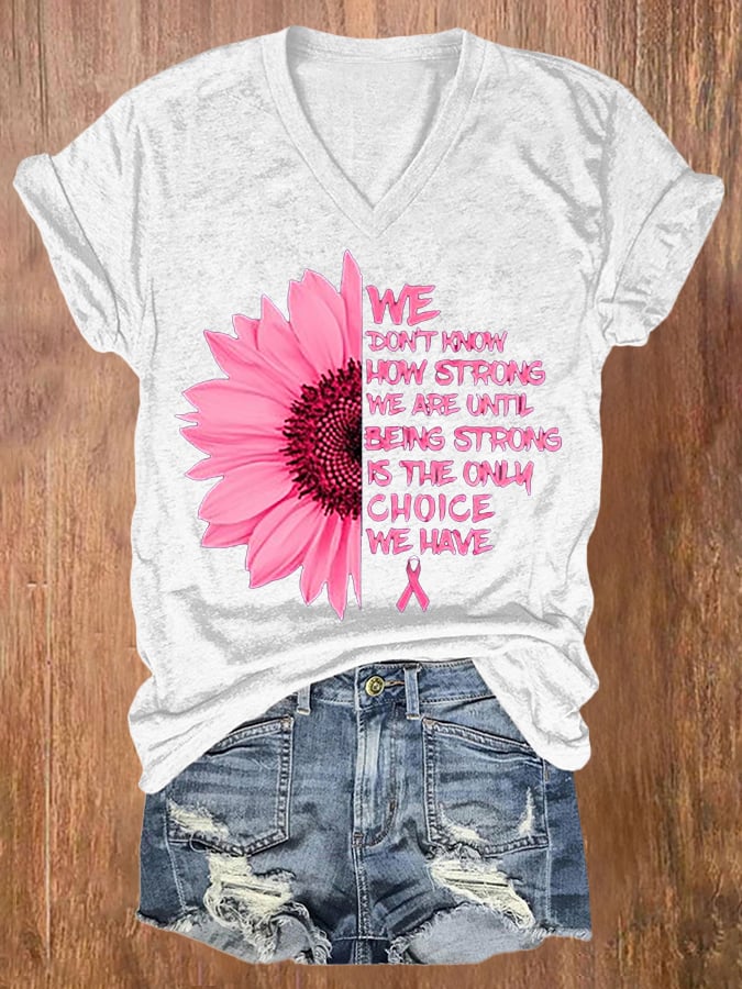 Breast Cancer Women's Printed T-Shirt