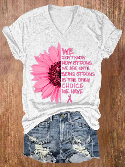 Breast Cancer Women's Printed T-Shirt