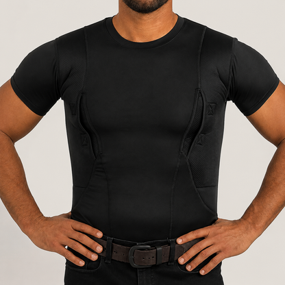Ambidextrous Concealed Carry Compression Shirt Dual Side