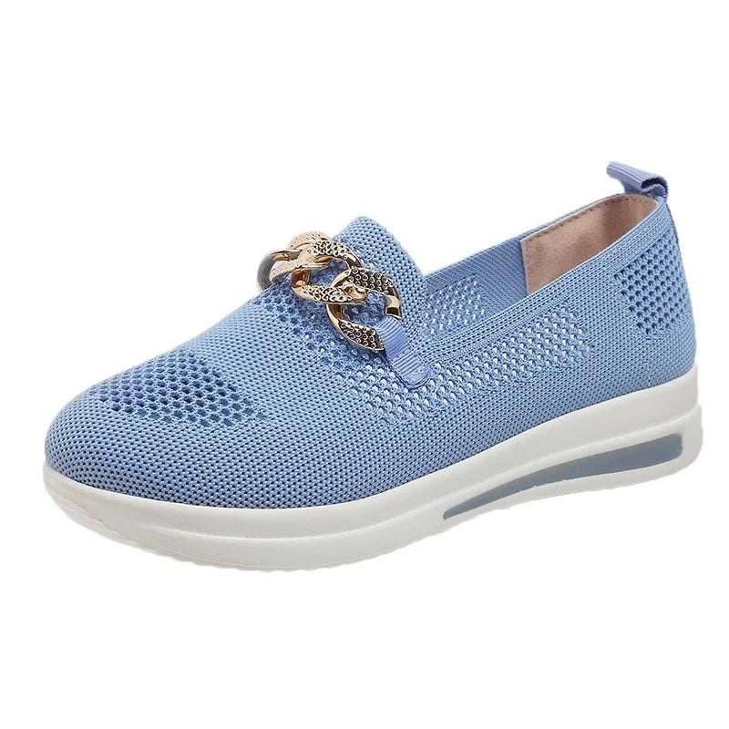 👍Last Day Promotion 80% OFF – 2023🌹 Women's Woven Breathable Orthopedic Wedge Sneakers