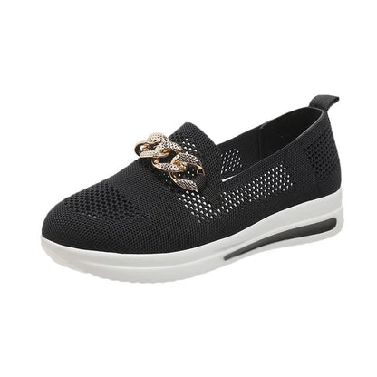 👍Last Day Promotion 80% OFF – 2023🌹 Women's Woven Breathable Orthopedic Wedge Sneakers