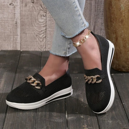 👍Last Day Promotion 80% OFF – 2023🌹 Women's Woven Breathable Orthopedic Wedge Sneakers
