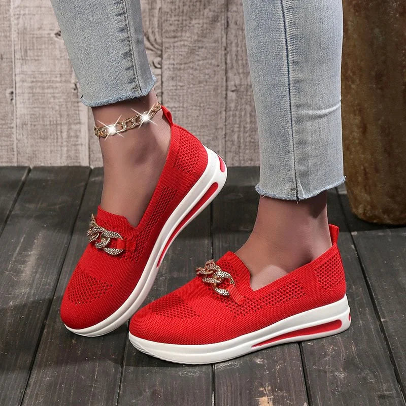 👍Last Day Promotion 80% OFF – 2023🌹 Women's Woven Breathable Orthopedic Wedge Sneakers