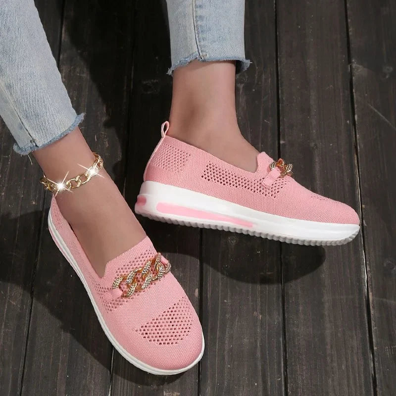 👍Last Day Promotion 80% OFF – 2023🌹 Women's Woven Breathable Orthopedic Wedge Sneakers