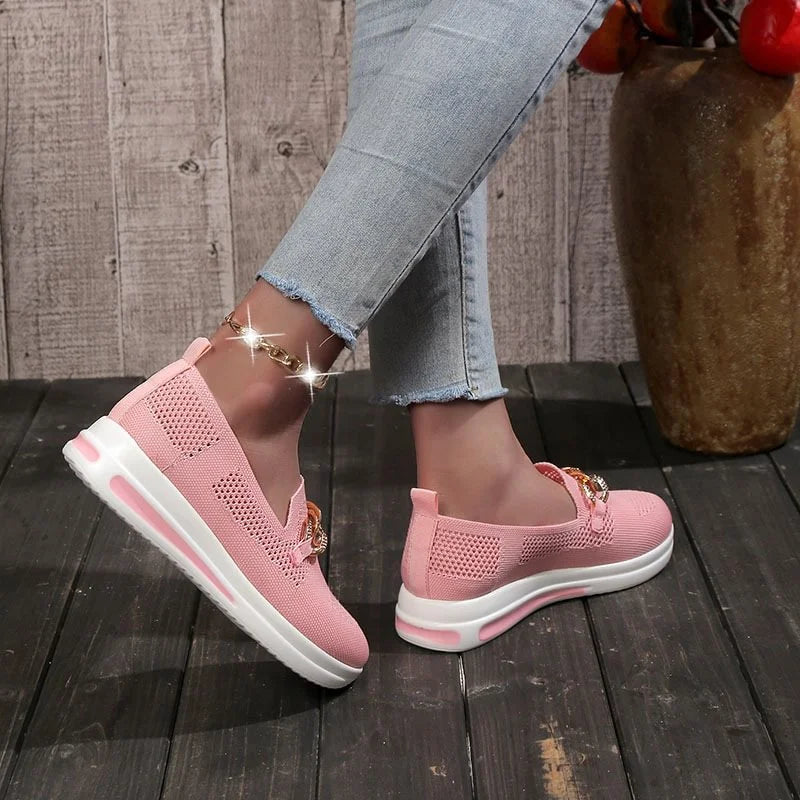 👍Last Day Promotion 80% OFF – 2023🌹 Women's Woven Breathable Orthopedic Wedge Sneakers