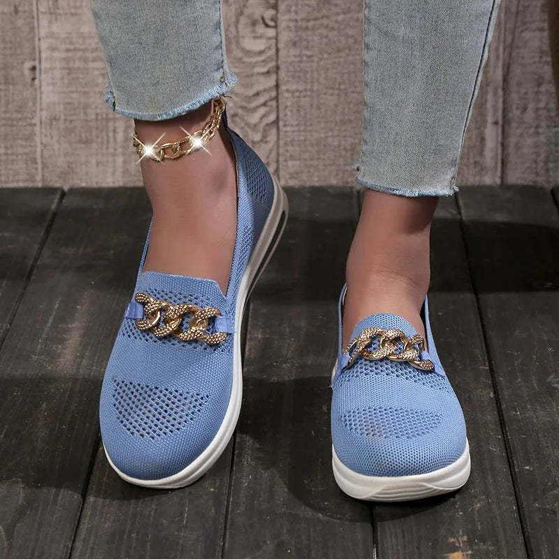 👍Last Day Promotion 80% OFF – 2023🌹 Women's Woven Breathable Orthopedic Wedge Sneakers