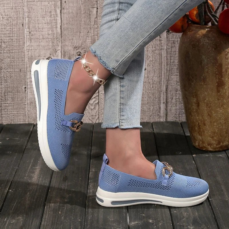 👍Last Day Promotion 80% OFF – 2023🌹 Women's Woven Breathable Orthopedic Wedge Sneakers
