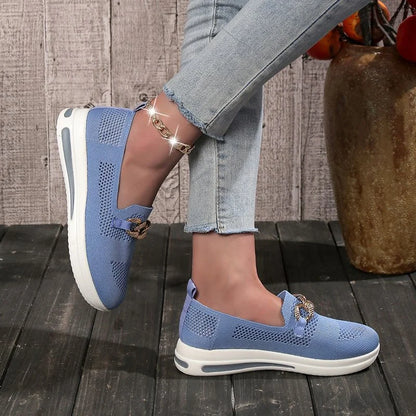 👍Last Day Promotion 80% OFF – 2023🌹 Women's Woven Breathable Orthopedic Wedge Sneakers