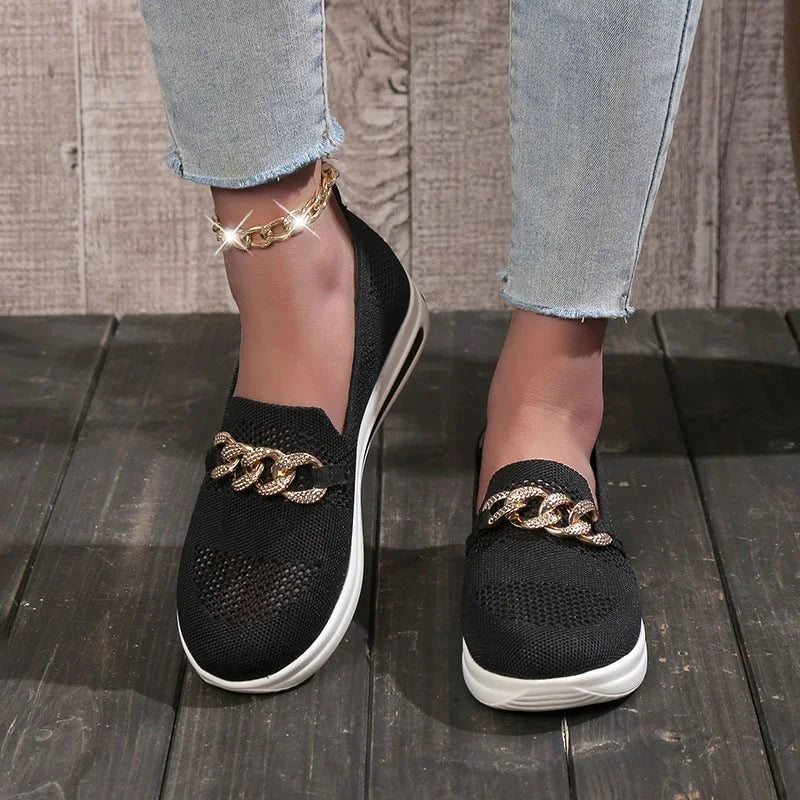 👍Last Day Promotion 80% OFF – 2023🌹 Women's Woven Breathable Orthopedic Wedge Sneakers