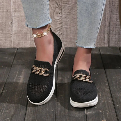 👍Last Day Promotion 80% OFF – 2023🌹 Women's Woven Breathable Orthopedic Wedge Sneakers