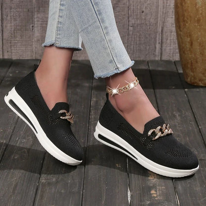 👍Last Day Promotion 80% OFF – 2023🌹 Women's Woven Breathable Orthopedic Wedge Sneakers