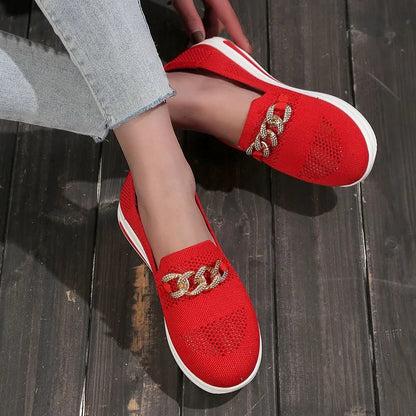 👍Last Day Promotion 80% OFF – 2023🌹 Women's Woven Breathable Orthopedic Wedge Sneakers