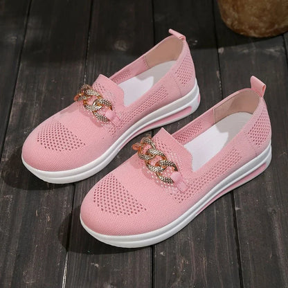 👍Last Day Promotion 80% OFF – 2023🌹 Women's Woven Breathable Orthopedic Wedge Sneakers