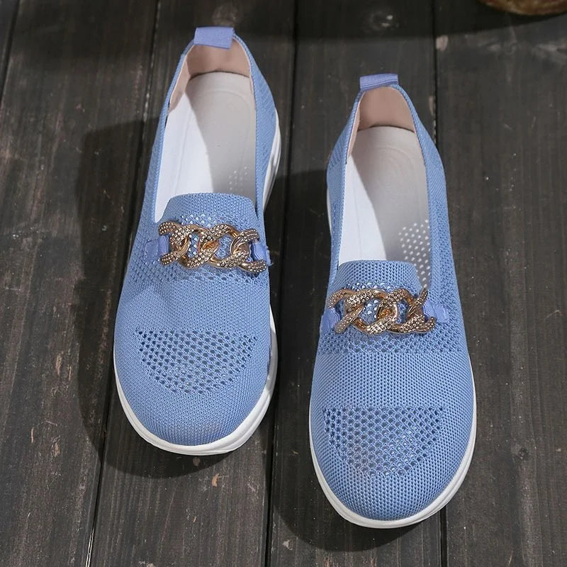 👍Last Day Promotion 80% OFF – 2023🌹 Women's Woven Breathable Orthopedic Wedge Sneakers
