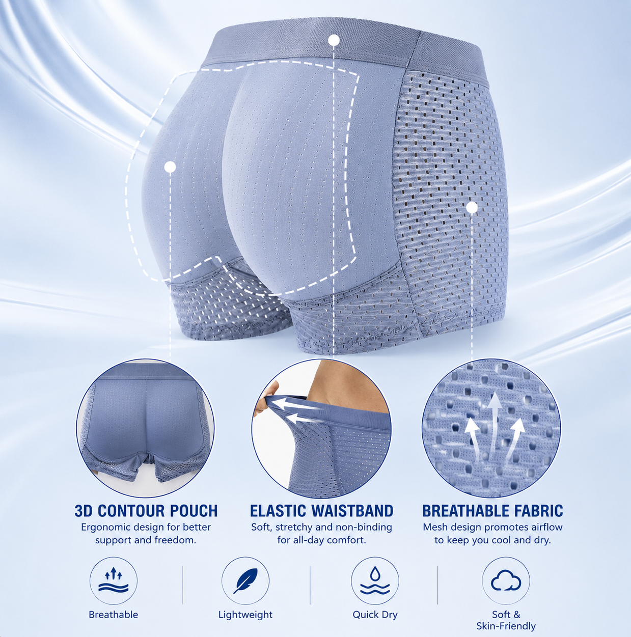 🔥BUY 2 GET 10% OFF🔥Nylon Ice Silk Breathable Men's Underwear