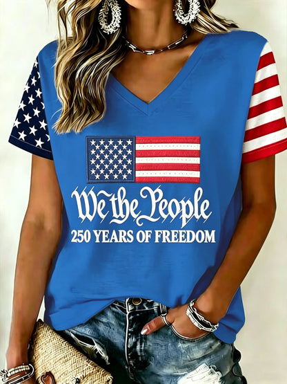 Women's U.S. Founding 250th Anniversary V-Neck T-Shirt