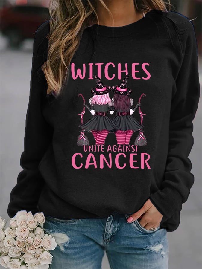 Women's Witches Unite Against Cancer Sweatshirt