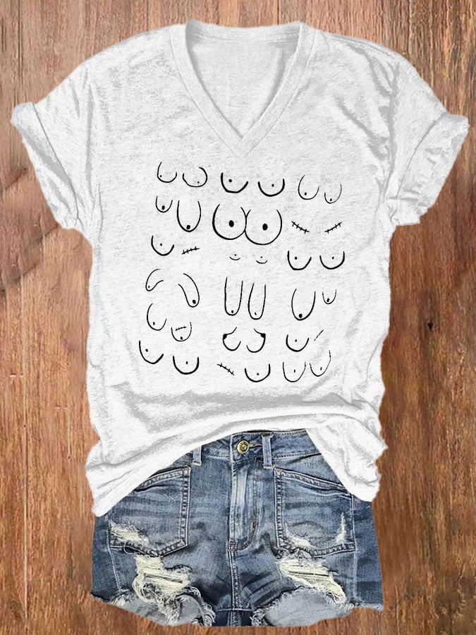 Women's Casual Printed Short Sleeve T-Shirt