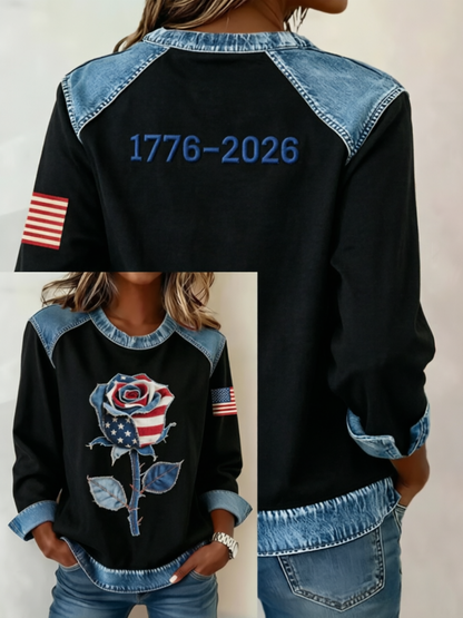 Women's 250th Anniversary Printed Long Sleeve T-shirt